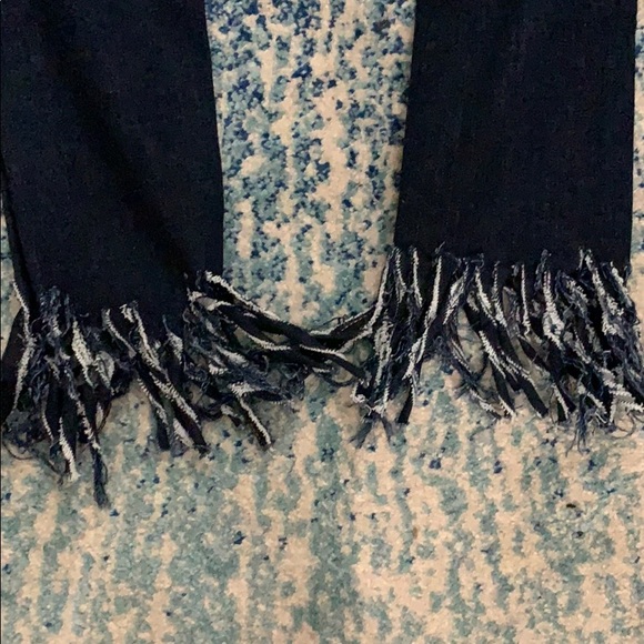 Rag & Bone dark wash skinny jeans with carwash hem - Picture 6 of 6